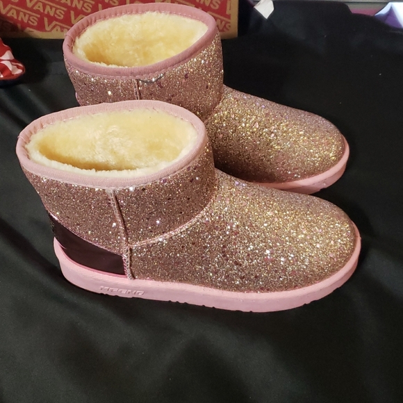 glitter winter boots